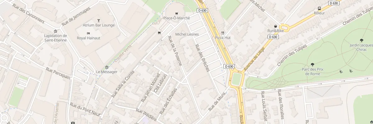Plan du 13 Rue de la Poterne à Valenciennes