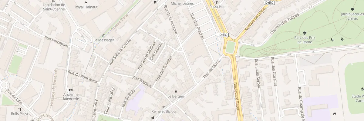 Plan du 18 Rue de la Poterne à Valenciennes