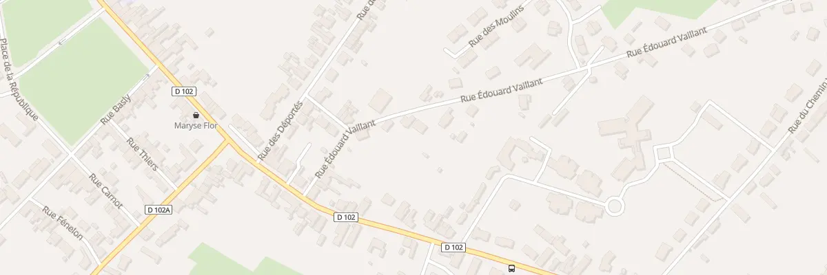 Plan du 20 Rue Edouard Vaillant à Hergnies