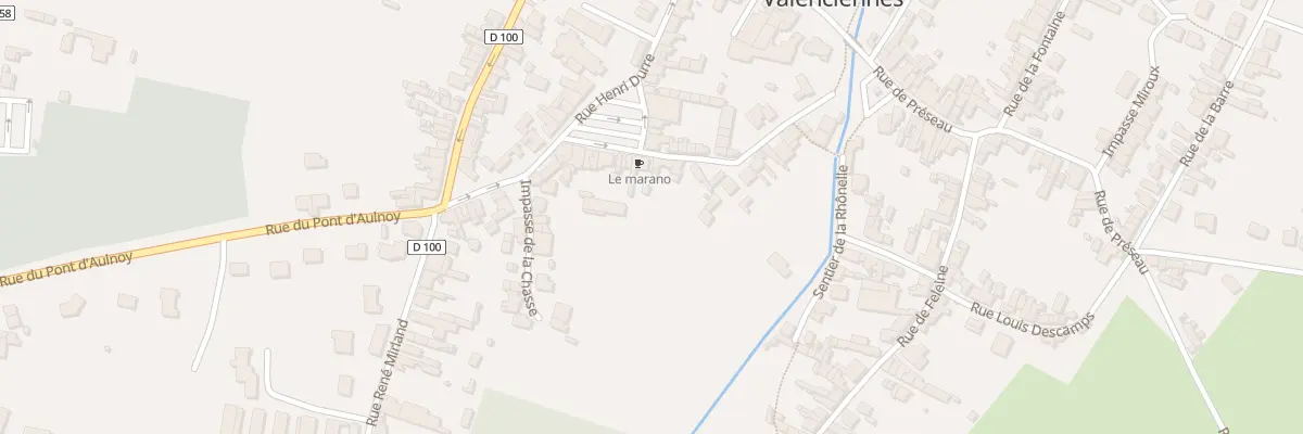 Plan du 2 Rue du Moulin à Aulnoy-lez-Valenciennes