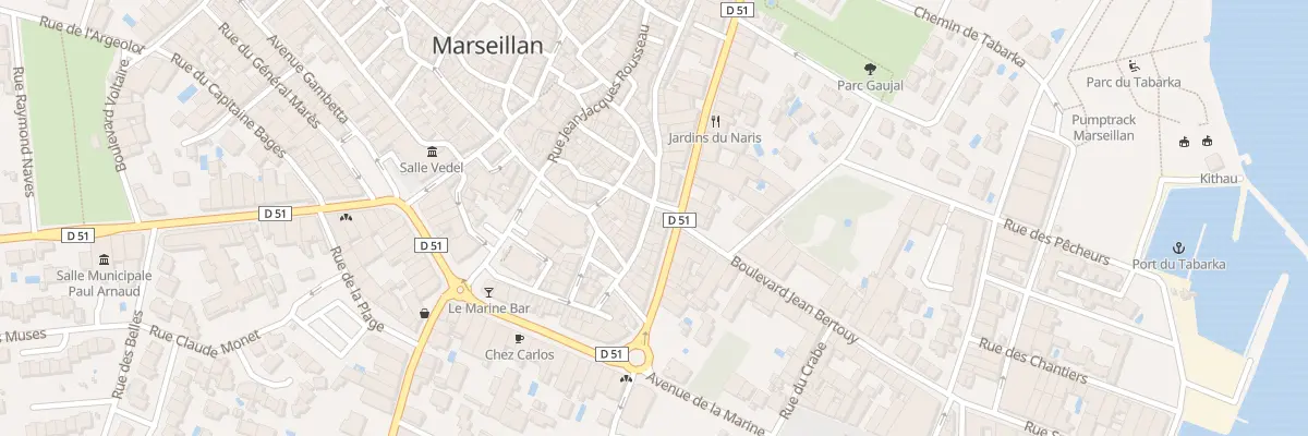 Plan du 5 Rue de la Liberte à Marseillan
