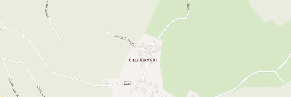 Plan du 5153 Chez Gironde à Châteldon