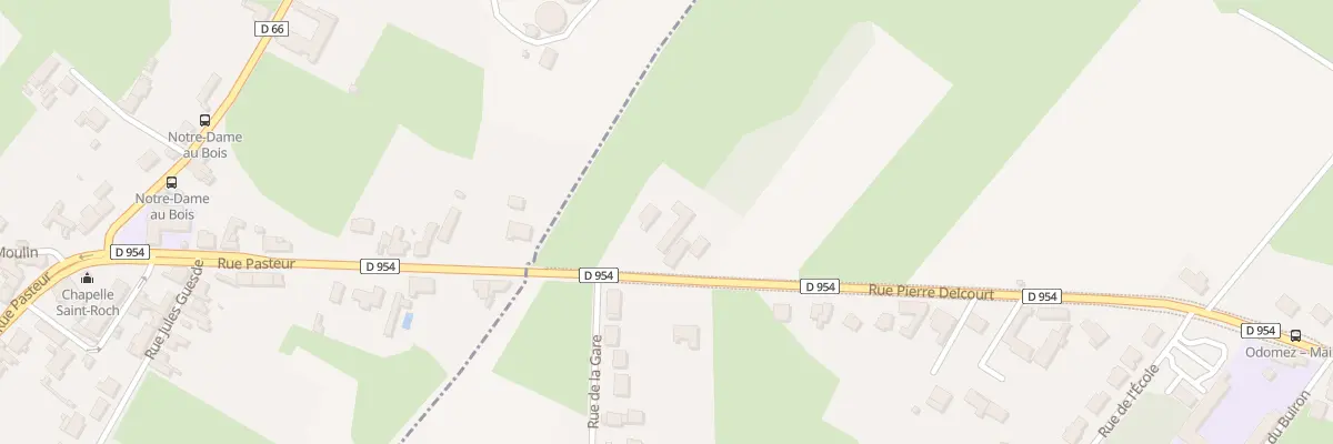 Plan du 55 Rue Pierre Delcourt à Odomez