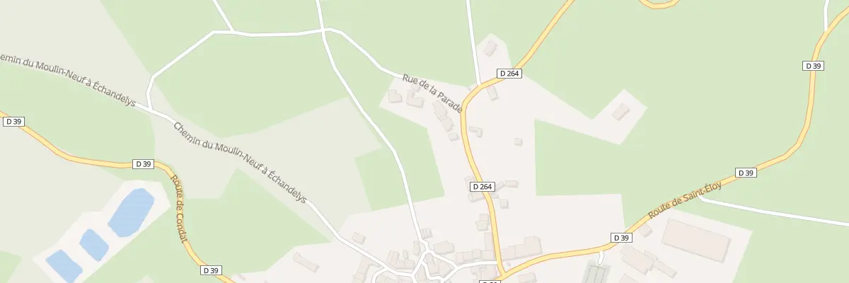 Plan du 19 Rte Cunlhat à Échandelys
