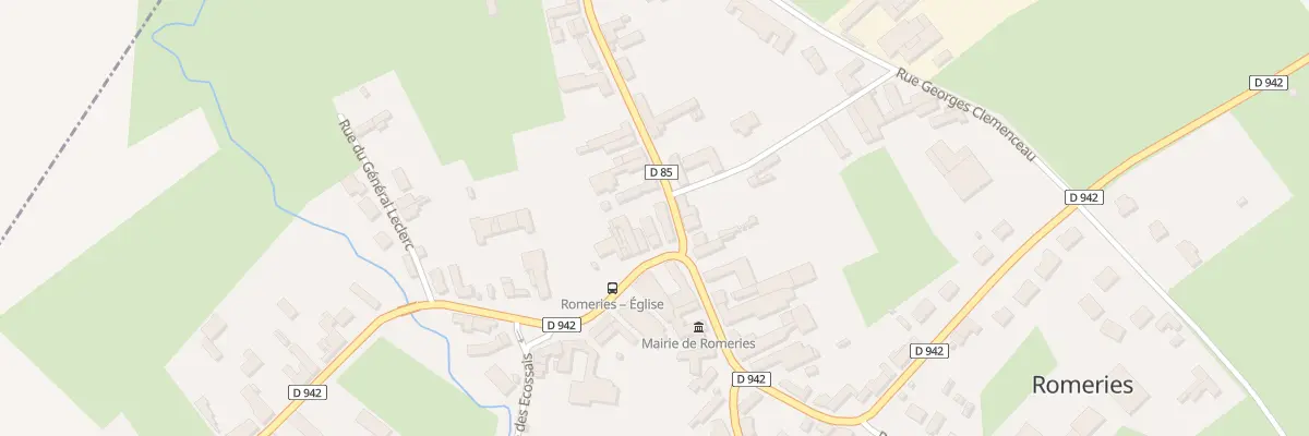 Plan du 2 Rue de Solesmes à Romeries