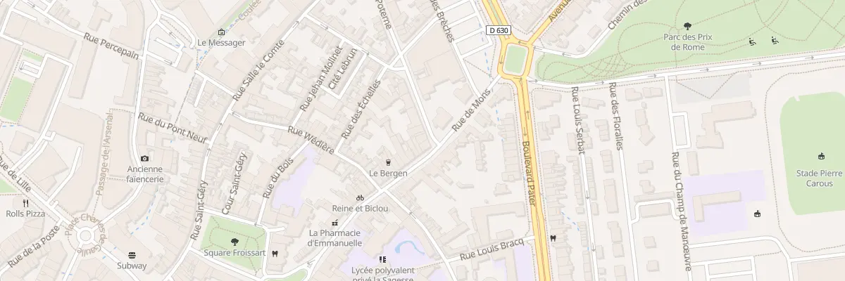 Plan du 26 Rue de la Poterne à Valenciennes