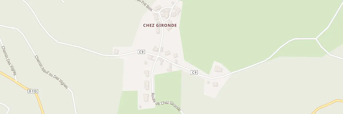 Plan du 5162 Chez Gironde à Châteldon