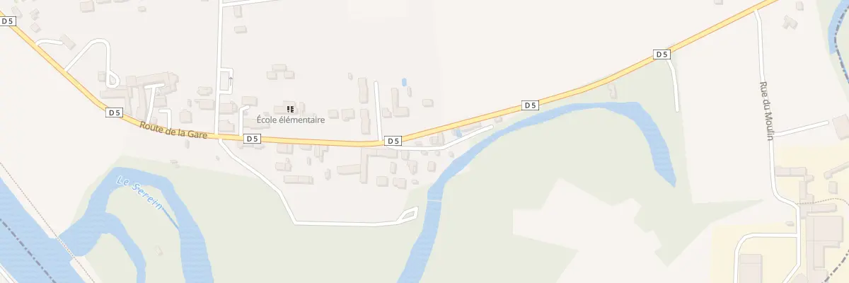 Plan du 38B Rte de la Gare à Bonnard