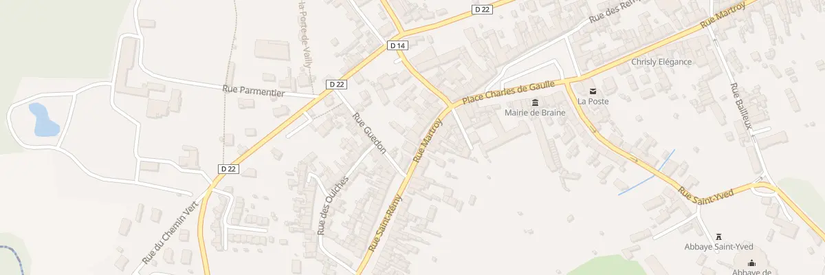Plan du 1 Rue du Martroy à Braine
