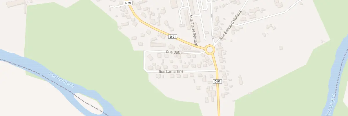 Plan du 5 Rue Balzac à Migennes