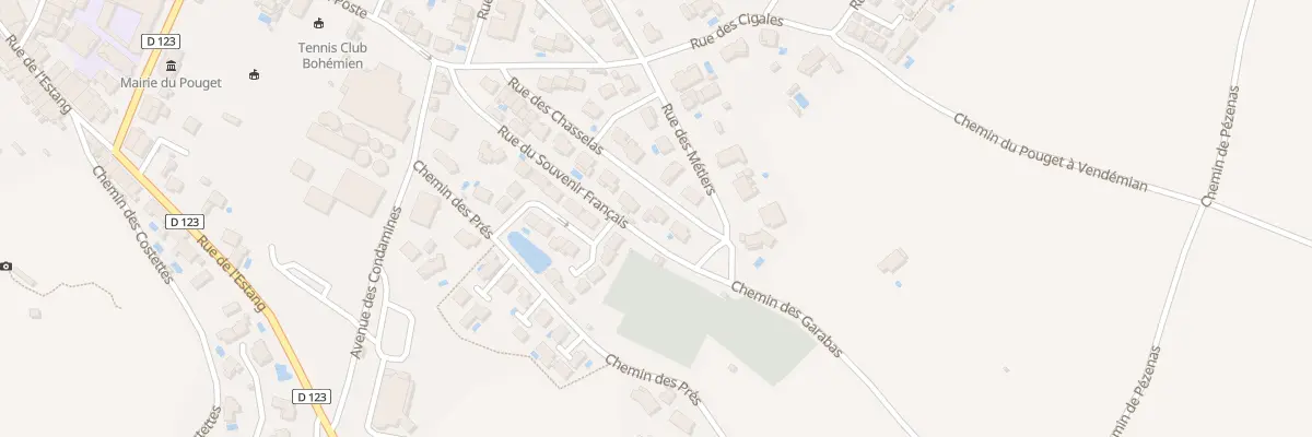 Plan du 22 Rue des Chasselas au Pouget