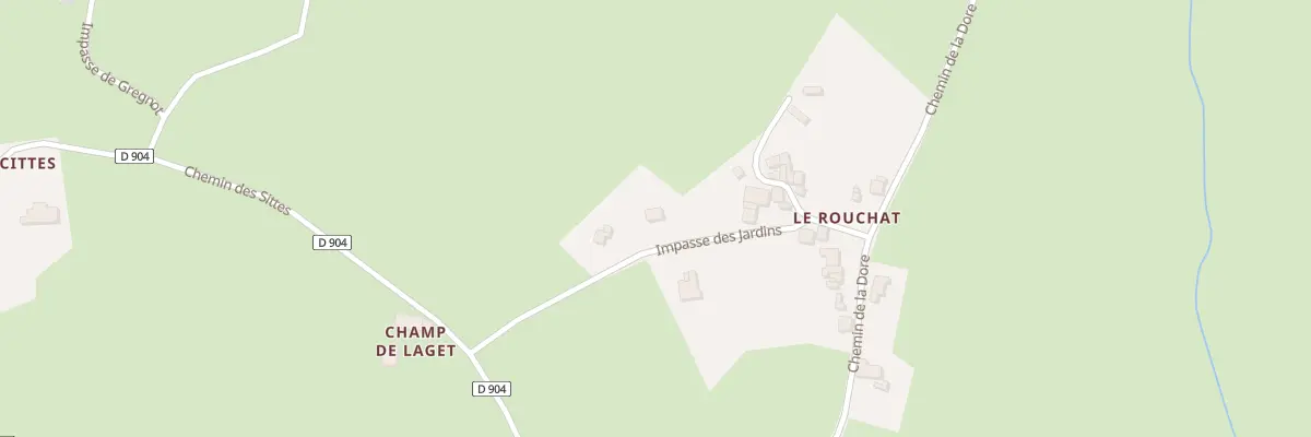 Plan du 5258 Le Rouchat à Domaize
