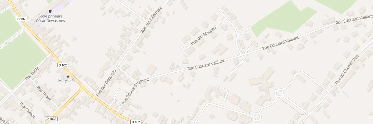 Plan du 21 Rue Edouard Vaillant à Hergnies