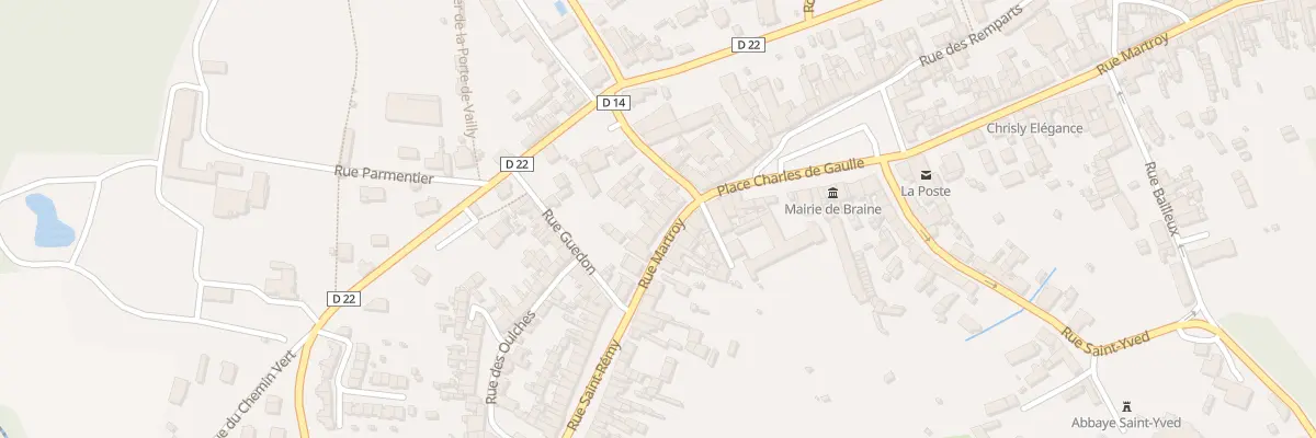 Plan du 7 Rue du Martroy à Braine