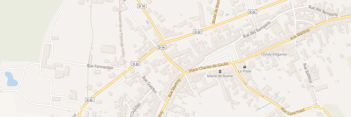 Plan du 8 Rue Paul Doumer à Braine