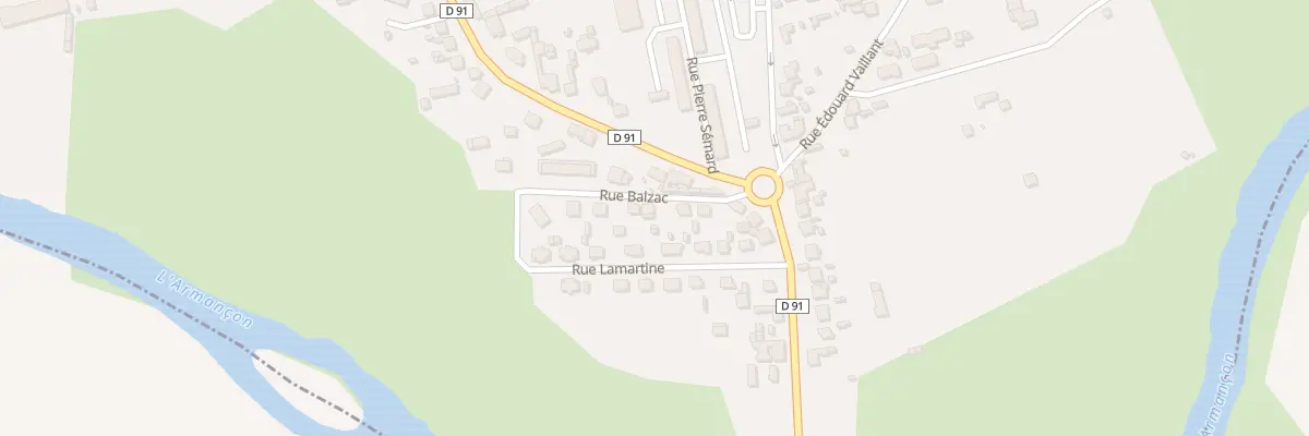 Plan du 3 Rue Balzac à Migennes