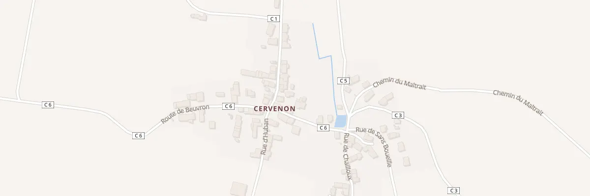 Plan du 19 Cervenon à Saint-Germain-des-Bois