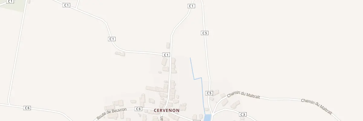 Plan du 13 Cervenon à Saint-Germain-des-Bois