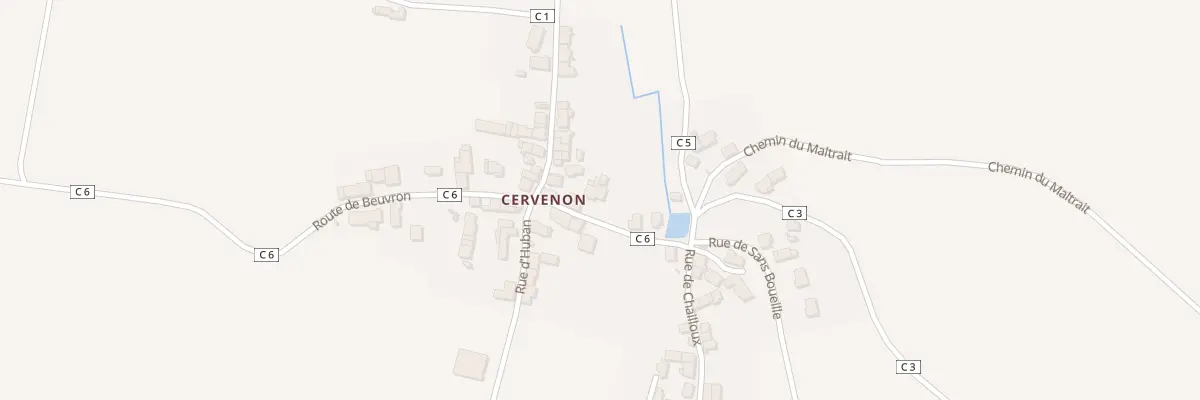 Plan du 22 Cervenon à Saint-Germain-des-Bois