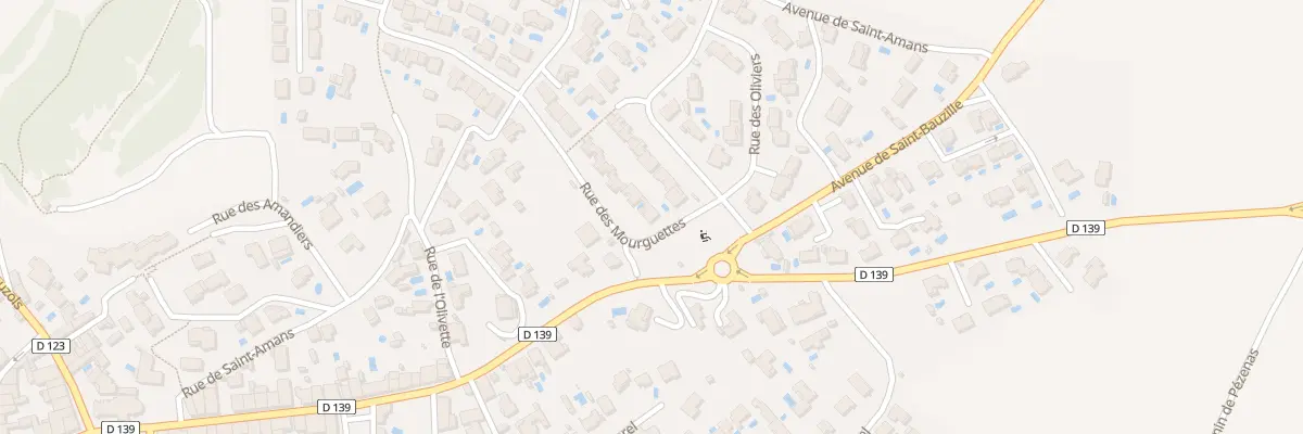 Plan du 2 Rue des Mourguettes au Pouget