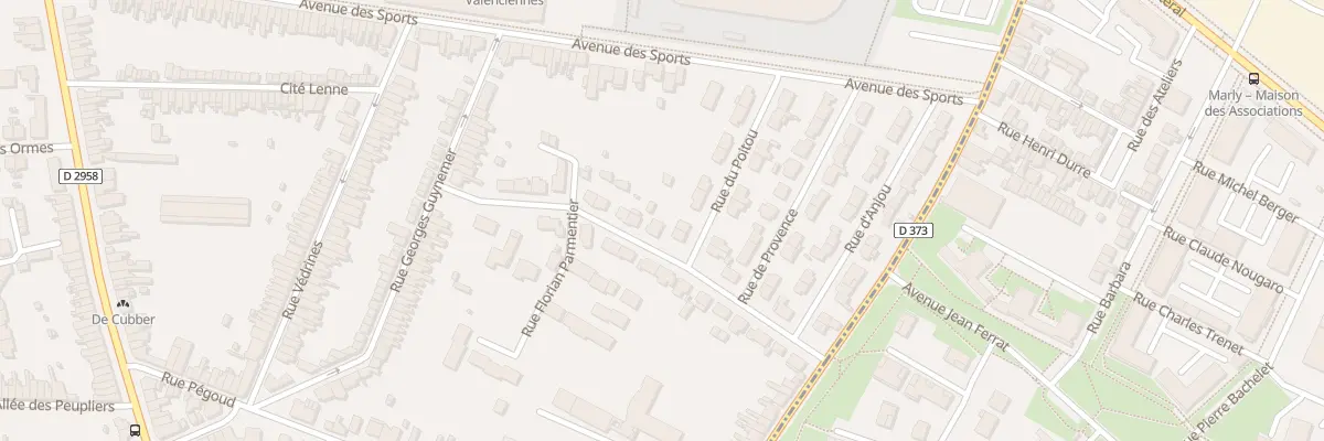 Plan du 19 Rue Florian Parmentier à Valenciennes