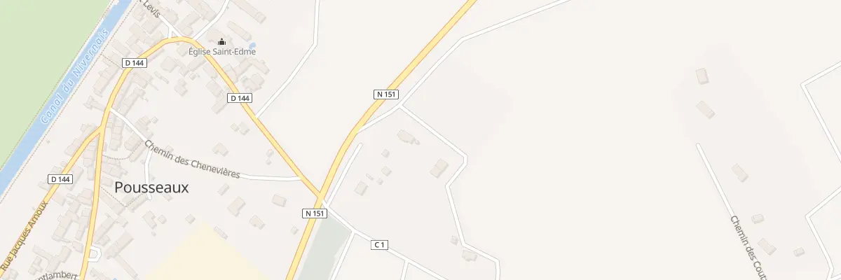 Plan du 5001 La Vallee de Mont Perdrix à Pousseaux
