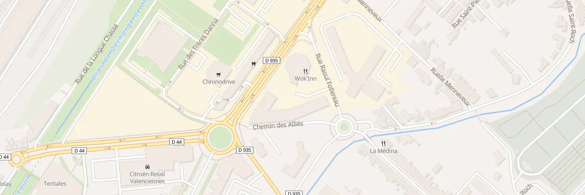 Plan du 1B Rue Raoul Follereau à Valenciennes