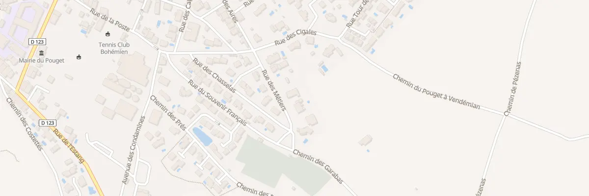 Plan du 7 Rue des Métiers au Pouget