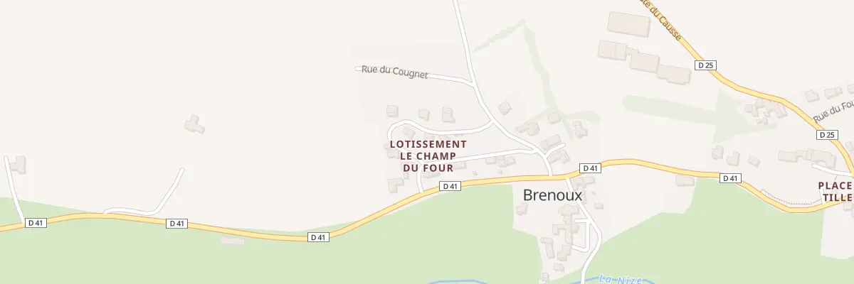 Plan du 108 Rue de Balduc à Brenoux