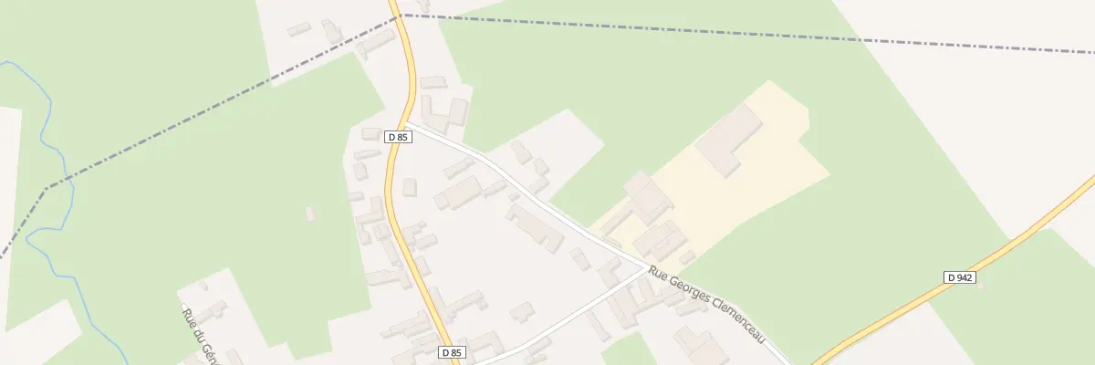 Plan du 1 Rue Georges Clemenceau à Romeries