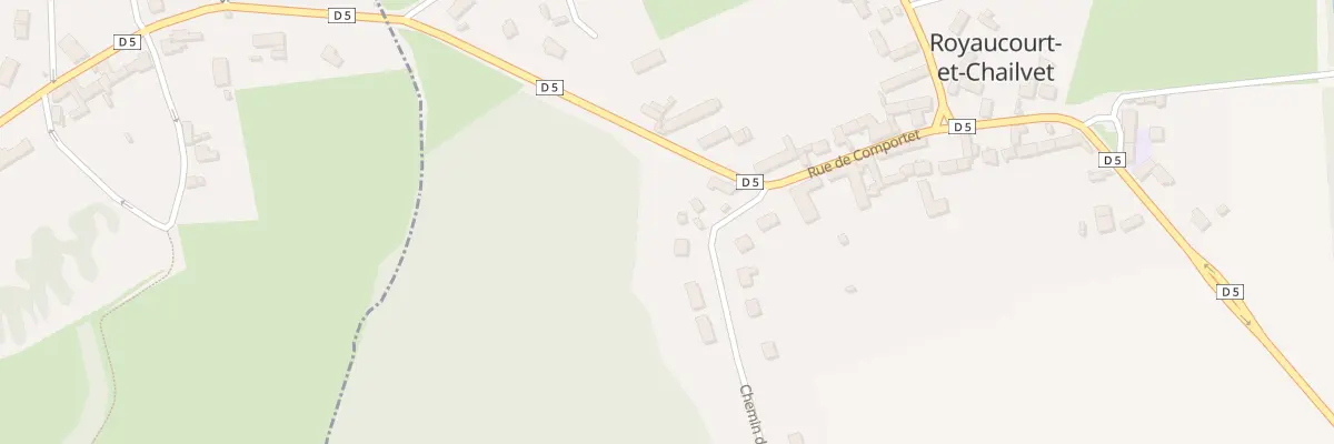 Plan du 2 Che de l’Usine à Royaucourt-et-Chailvet
