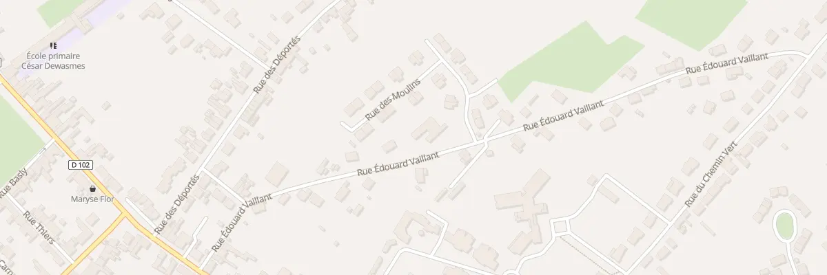 Plan du 29 Rue Edouard Vaillant à Hergnies
