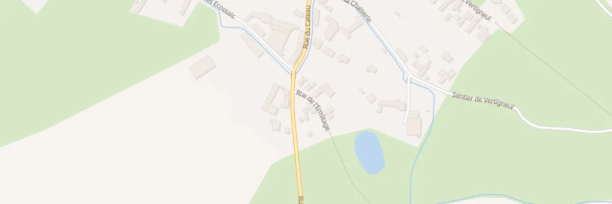 Plan du 2 Rue de l’Ermitage à Romeries
