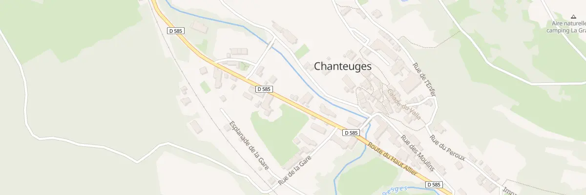 Plan du 17 Rte du Haut Allier à Chanteuges