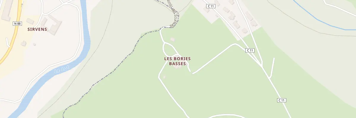 Plan du 1 Che des Ecureuils à Badaroux