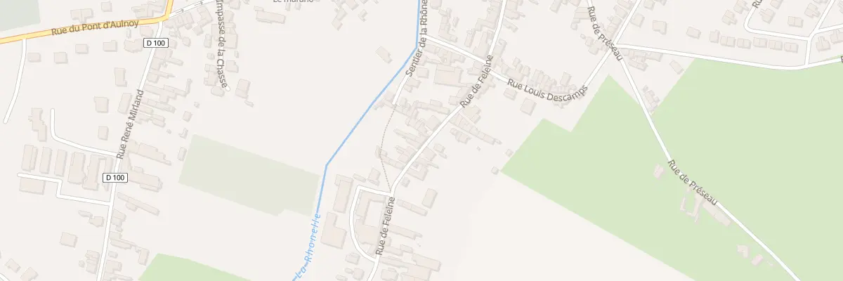 Plan du 22 Rue de Feleine à Aulnoy-lez-Valenciennes
