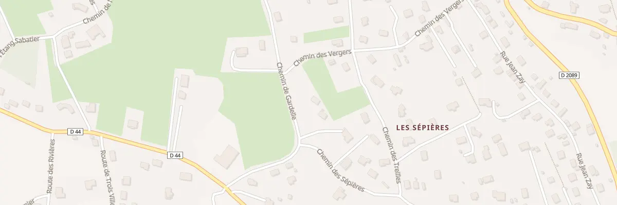 Plan du 42 Che de Gardelle à Thiers
