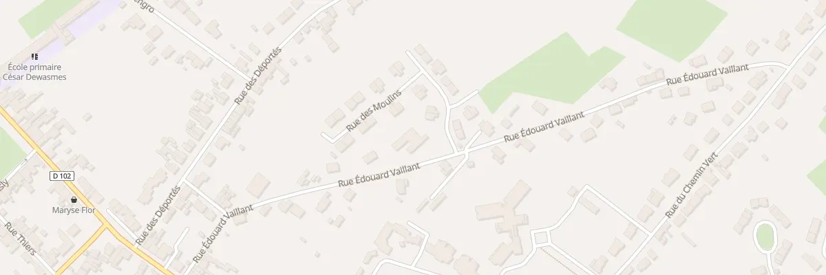Plan du 29B Rue Edouard Vaillant à Hergnies