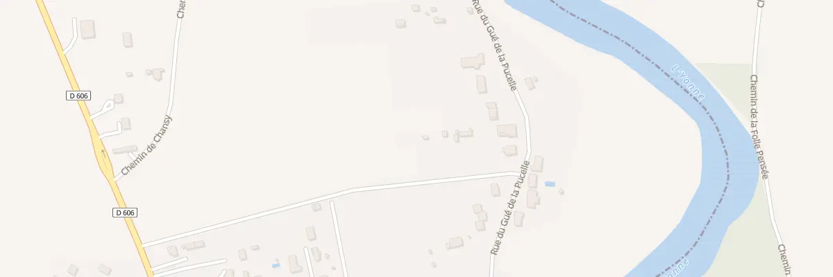 Plan du 37 Rue du Gué de la Pucelle à Appoigny