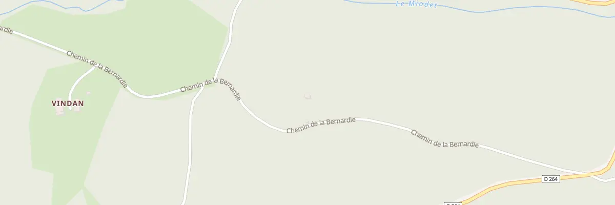 Plan du 5131 La Bernardie à Auzelles