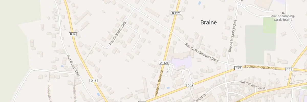 Plan du 11 Rte de Brenelle à Braine