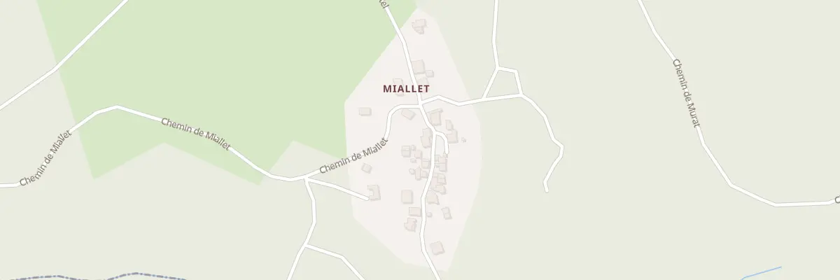 Plan du 5137 Miallet à Paslières