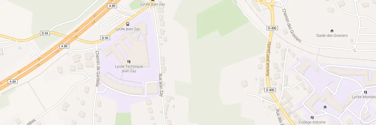 Plan du 50 Rue Jean Zay à Thiers
