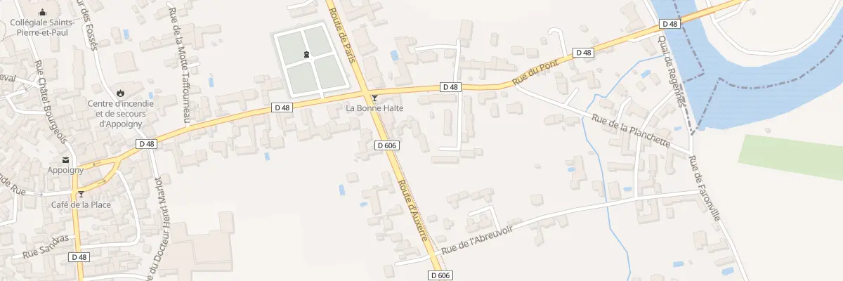 Plan du 13 Rue de la Croix Charbonniere à Appoigny