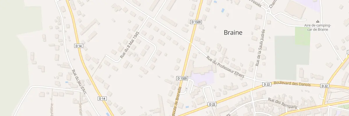 Plan du 13 Rte de Brenelle à Braine
