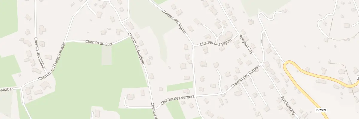 Plan du 33 Che des Vignes à Thiers