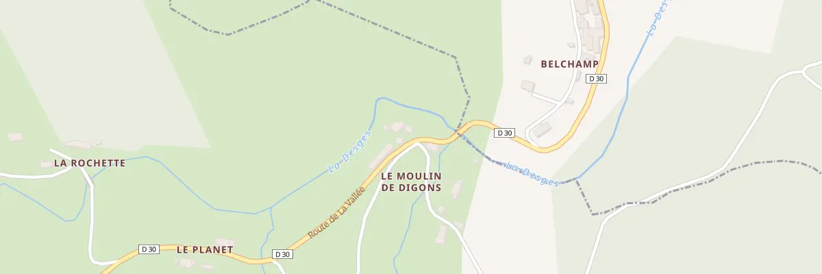 Plan du 5112 Moulin de Digon à Pébrac