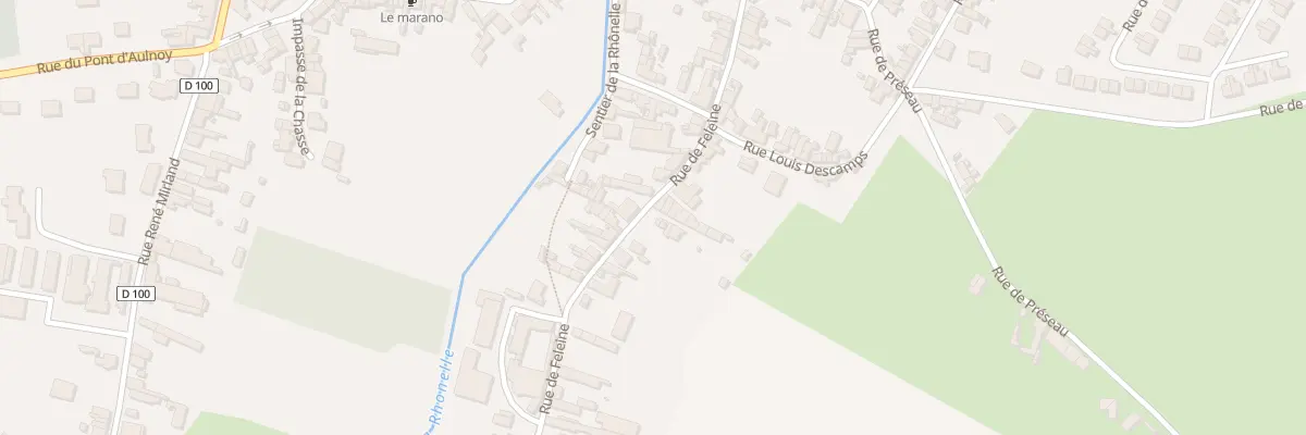 Plan du 25 Rue de Feleine à Aulnoy-lez-Valenciennes