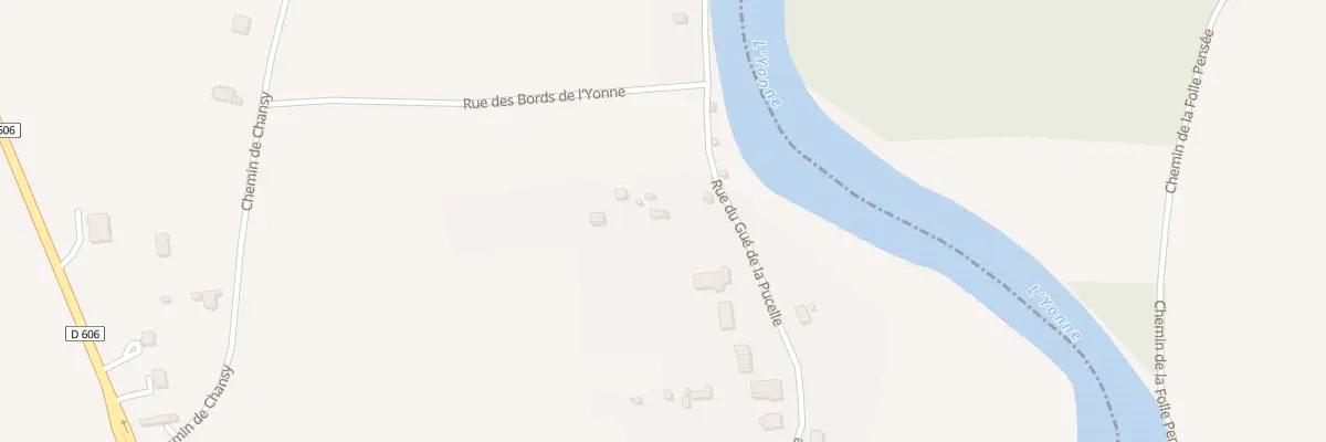 Plan du 75 Rue du Gué de la Pucelle à Appoigny