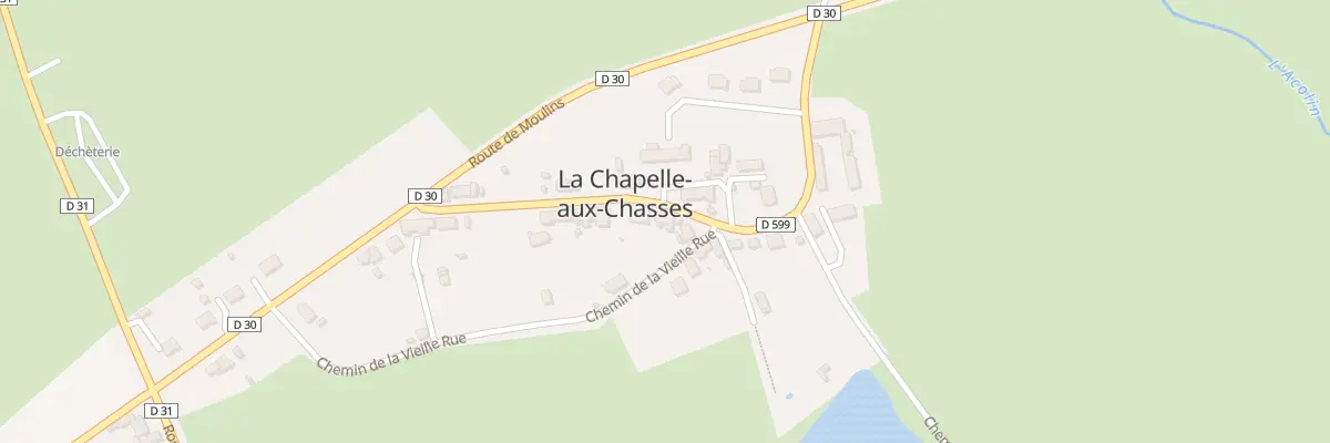 Plan du 5011 Le Bourg à La Chapelle-aux-Chasses